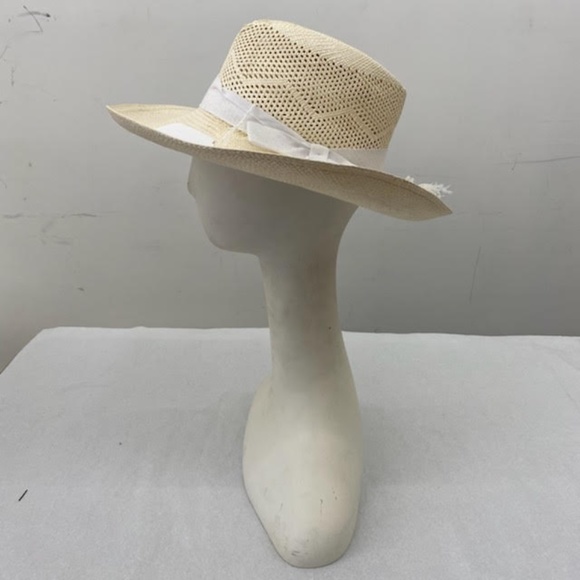 Cream Woven Derby Hat main image 4